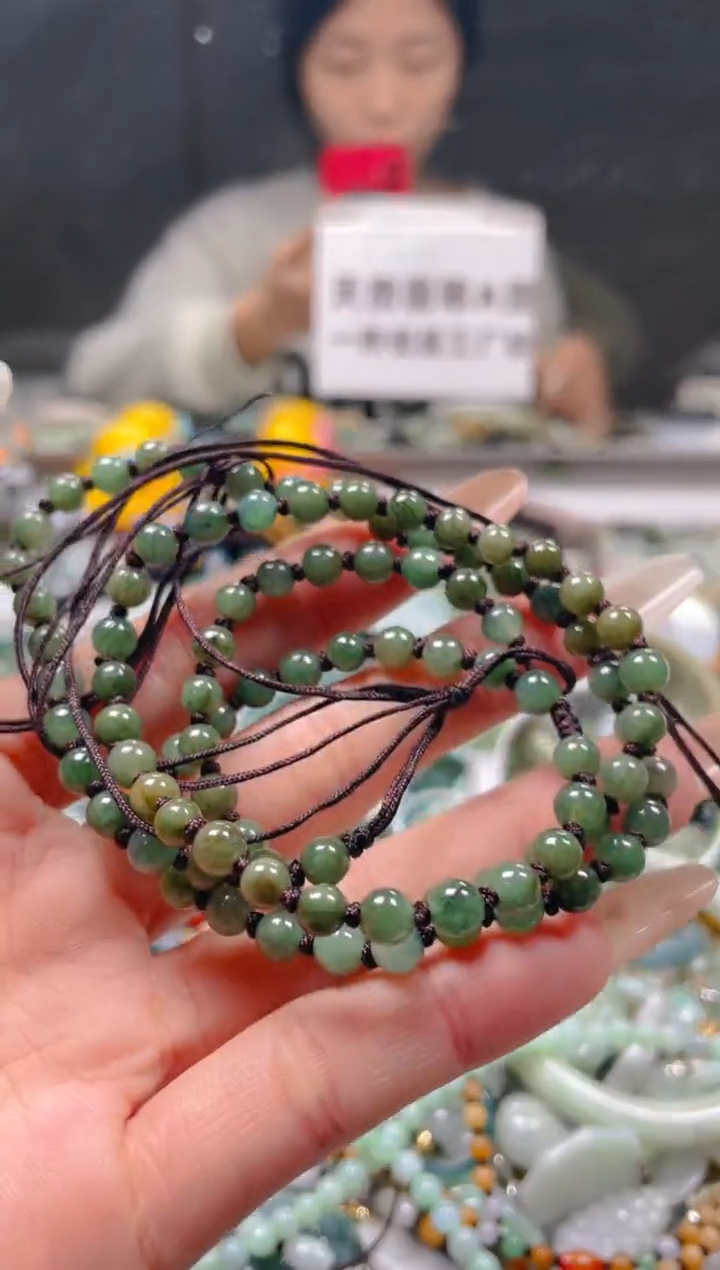 【闪购商品】翡翠颈饰未镶嵌5-6MM/S/翡翠A货一图一物