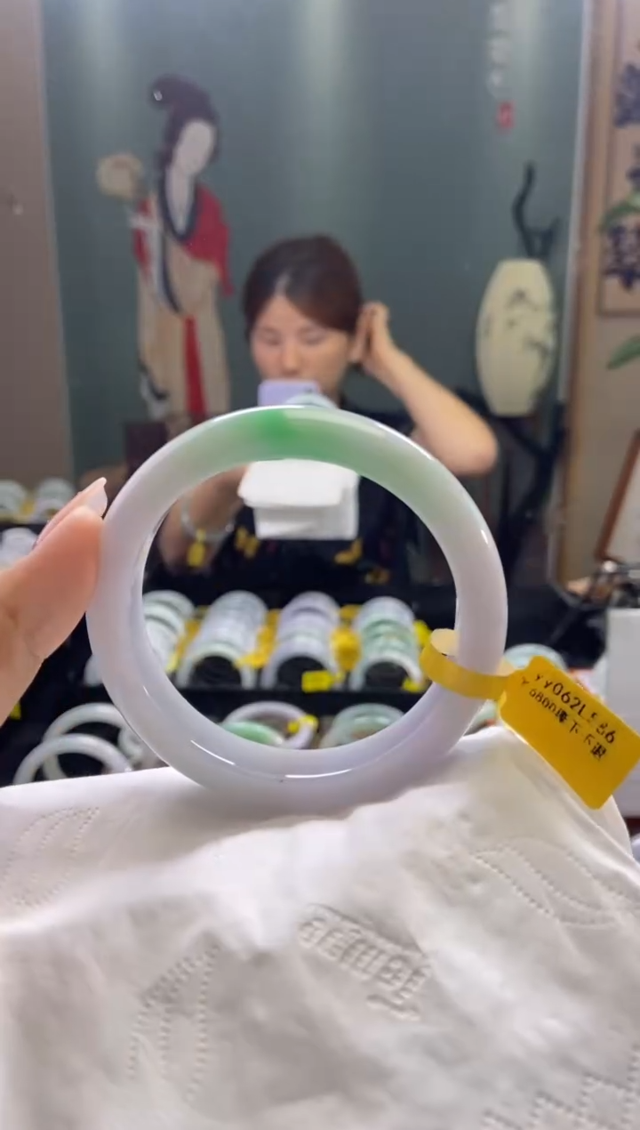 翡翠手镯未镶嵌圈口x58.7