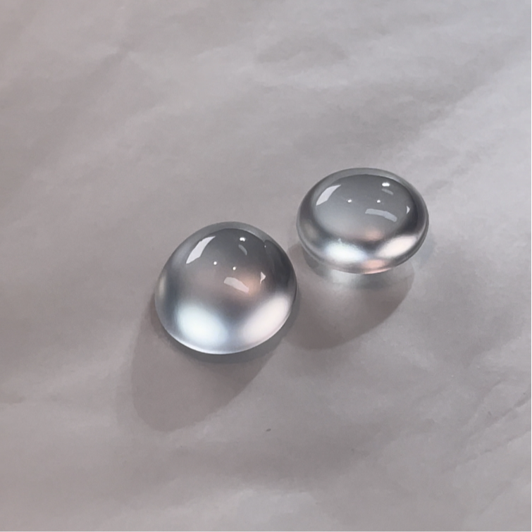 天然缅甸料老坑玻璃种翡翠龙石种蛋面大尺寸净度非常难得白度也好