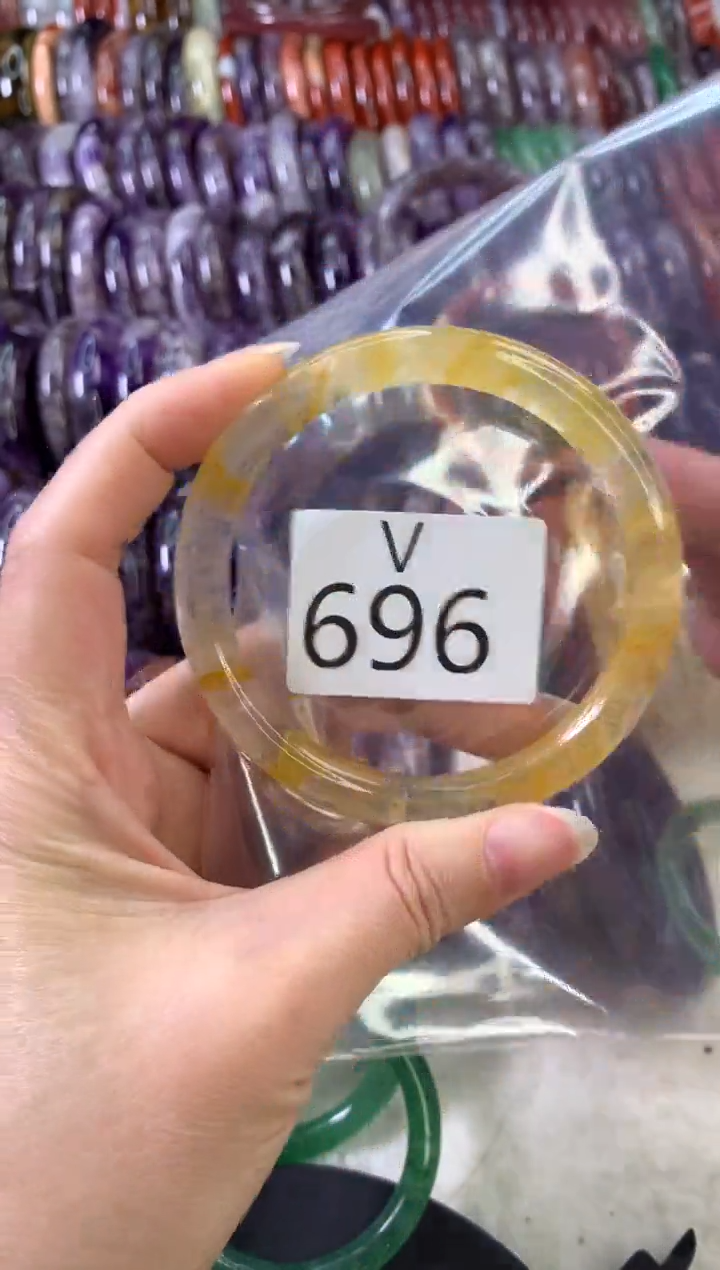 【闪购商品】水晶水晶手镯V未镶嵌696-61