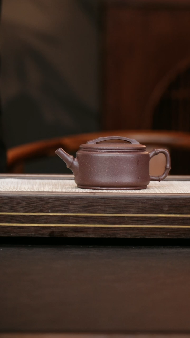 茶壶紫砂四号井底槽清 竹节汉瓦 