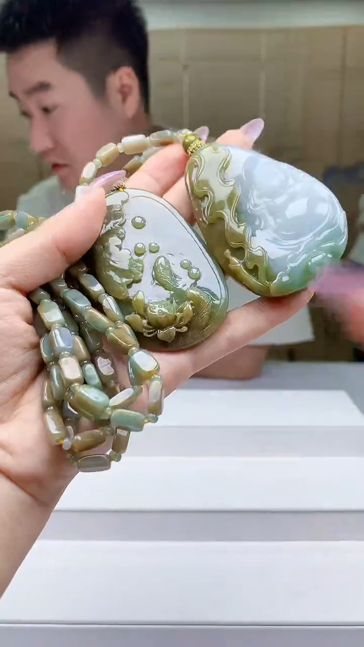 定制翡翠未镶嵌5028ty-毛货挂件209