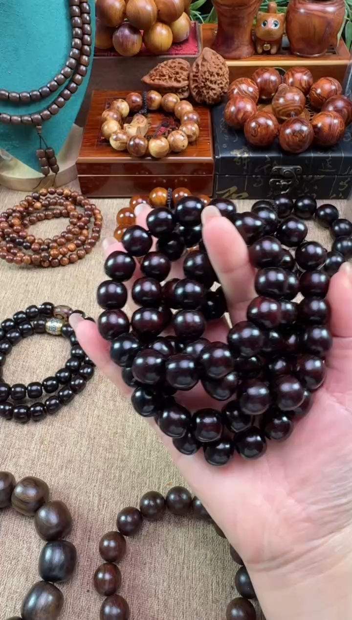 小叶紫檀手串/手链小叶紫檀13*14单圈