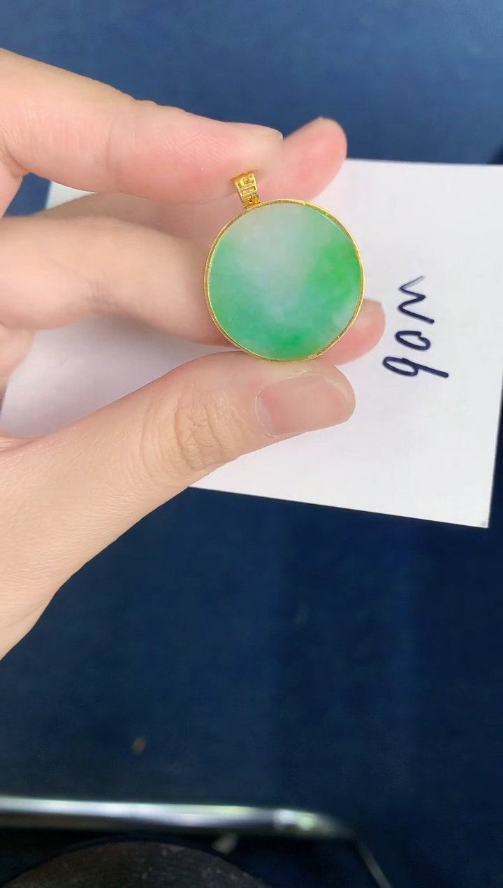 【闪购商品】翡翠颈饰18K金镶嵌000000000