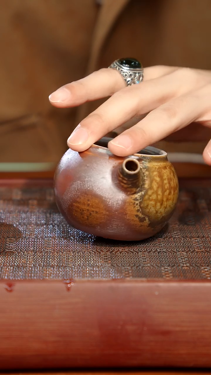 陶瓷奢瓷/瑞寅柴烧茶器（壶）38 微瑕