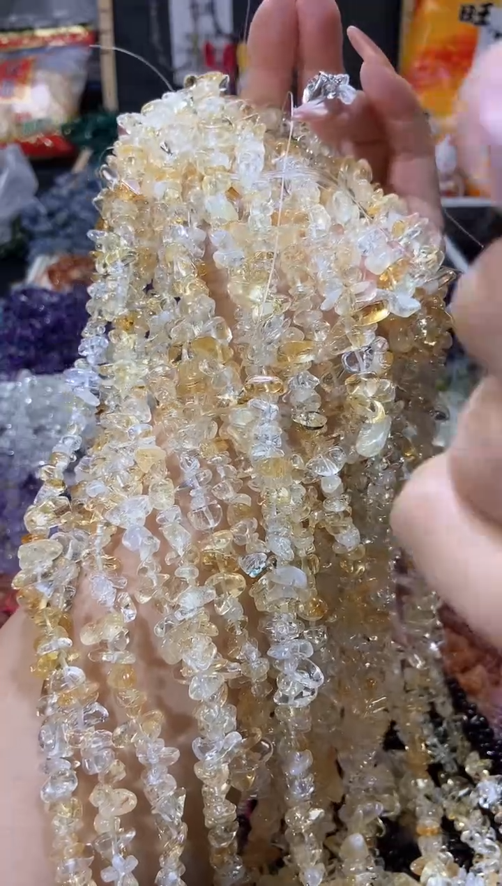 【闪购商品】水晶珠宝半成品未镶嵌黄水晶