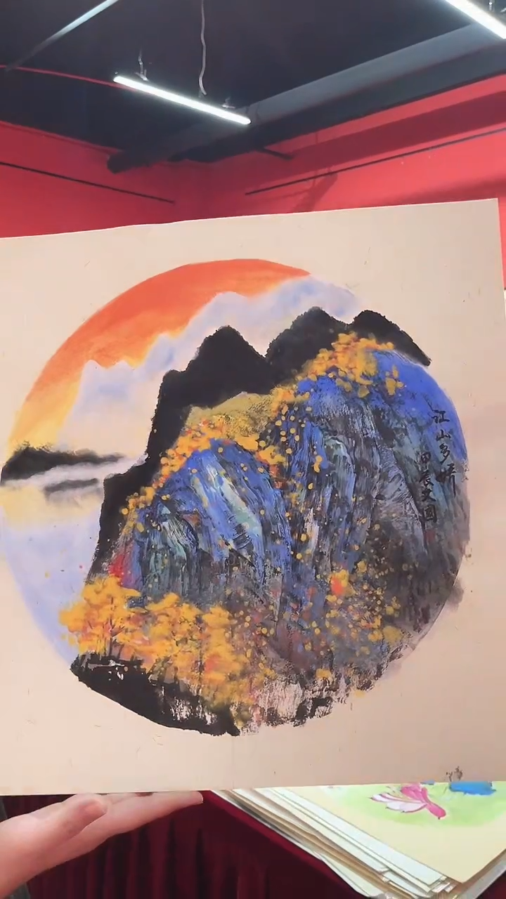 绘画2平尺山水作品