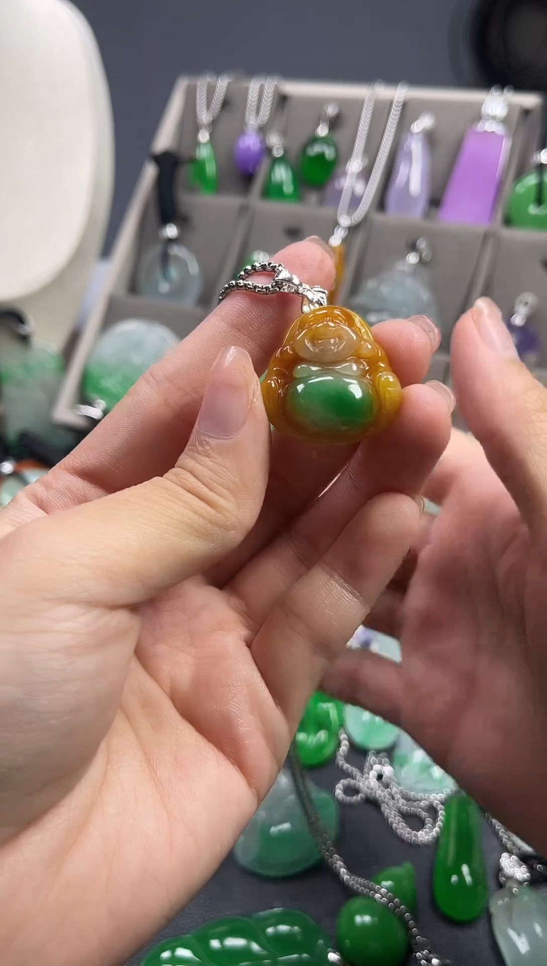 颈饰未镶嵌翡翠  所见即所得 一图一物