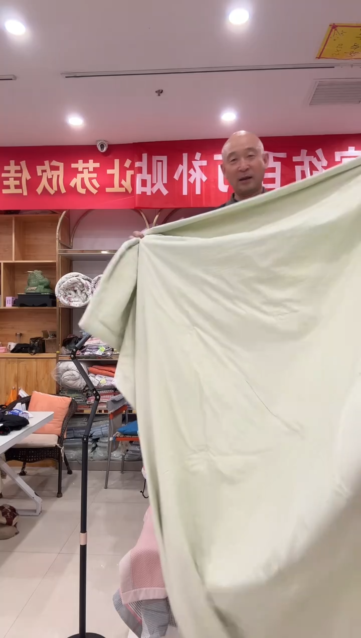 棉竹棉刺绣夏被2.0*2.3 绿色