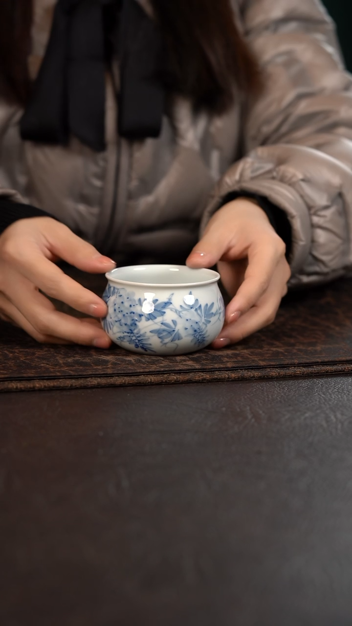 【闪购商品】杯HLX陶瓷紫藤花福气满满杯