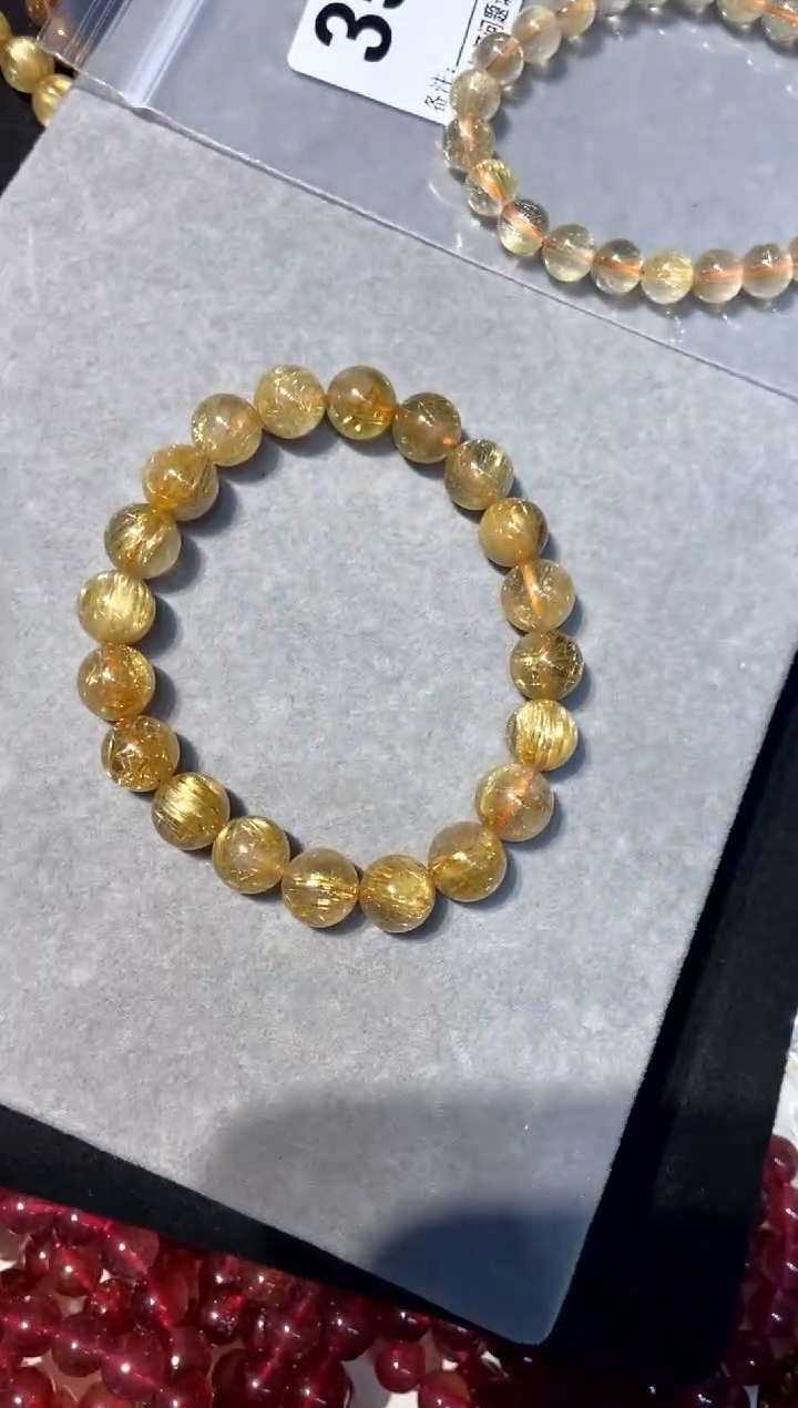 【闪购商品】水晶358-未镶嵌金发9mm+