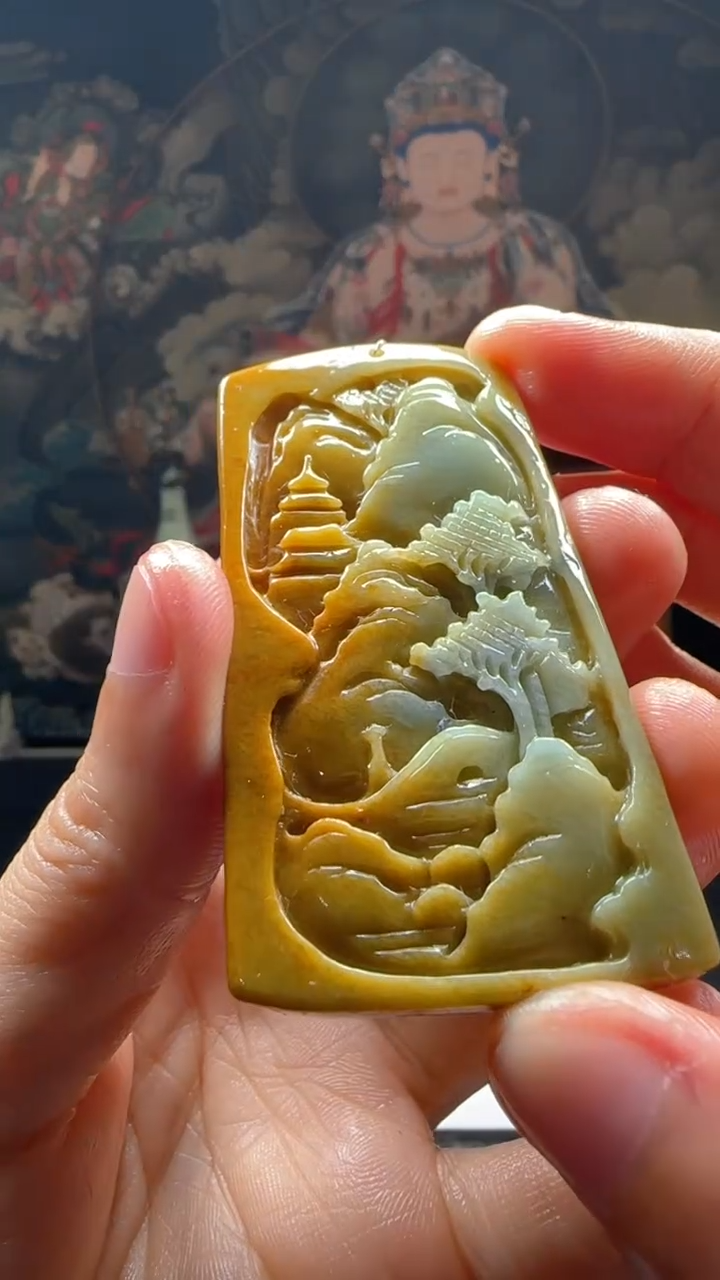 【闪购商品】定制翡翠未镶嵌L-@@QJXC11545
