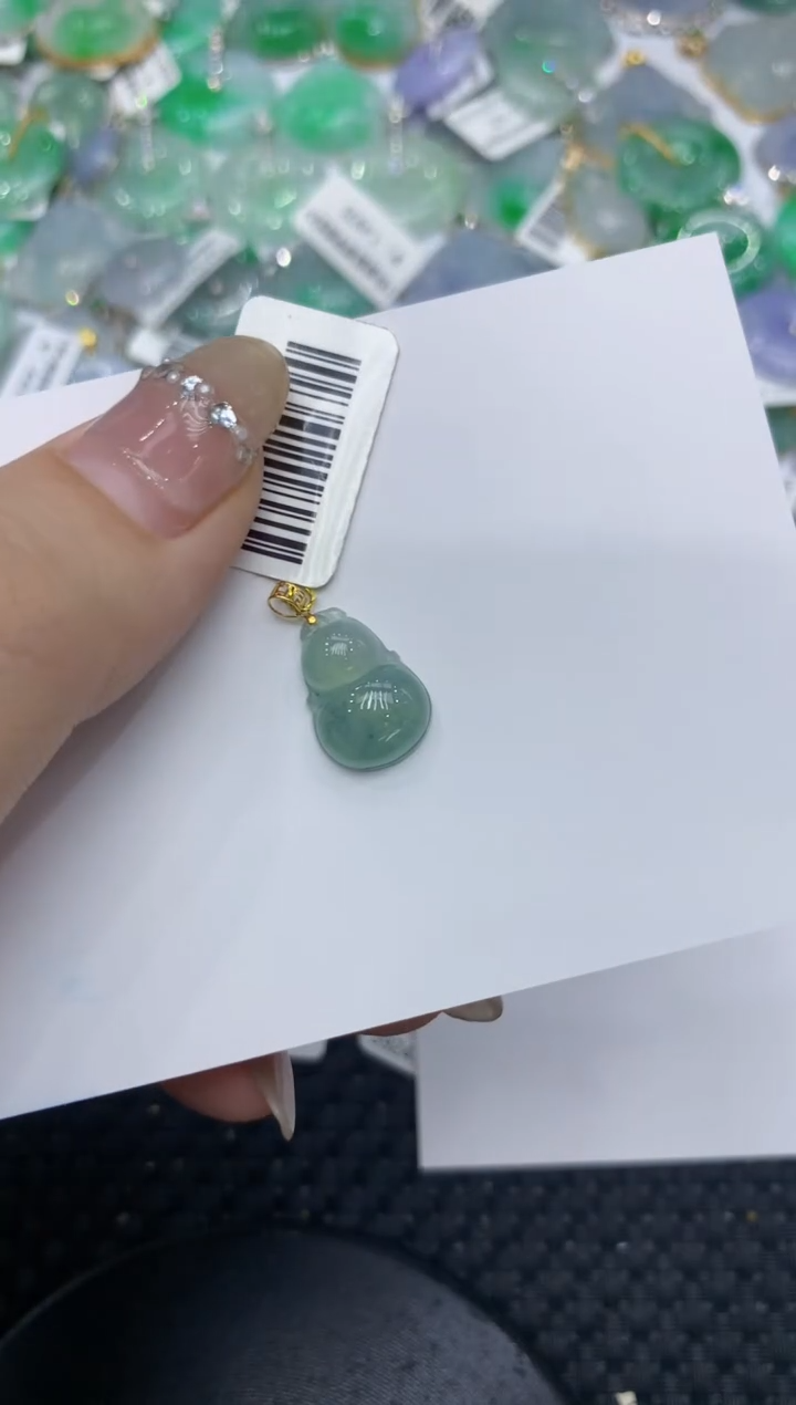 【闪购商品】翡翠颈饰18K金镶嵌222222222