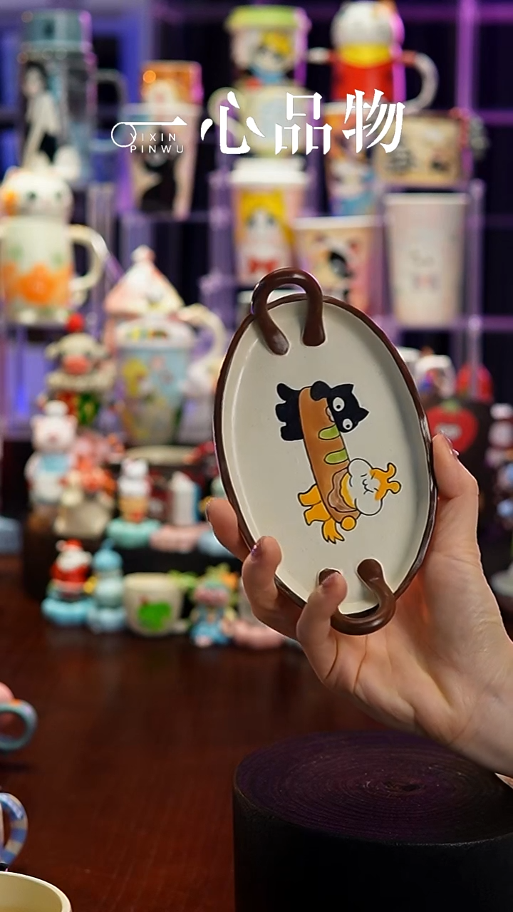 杯子瓷A254景德镇手工手绘杯子摆件