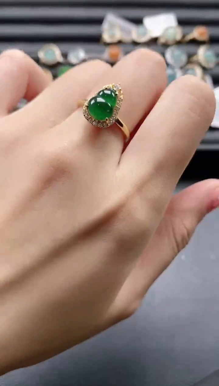 【闪购商品】翡翠戒指银S925镶嵌1111