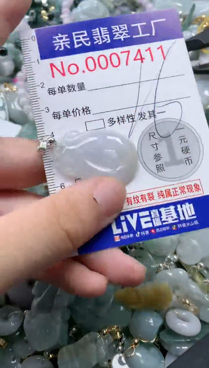 翡翠未镶嵌吊坠(不含链)7411