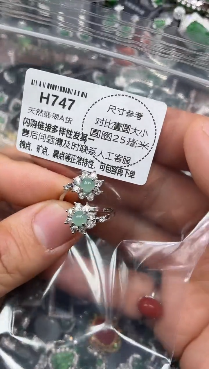 颈饰未镶嵌翡翠H747戒指