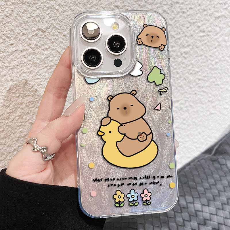 羽纱卡皮巴拉适用苹果17手机壳iphone16e华为oppo小米vivo卡通154