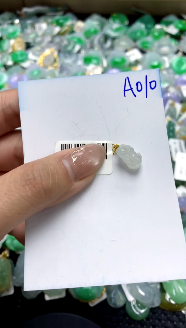 【闪购商品】翡翠颈饰18K金镶嵌1111111111111111