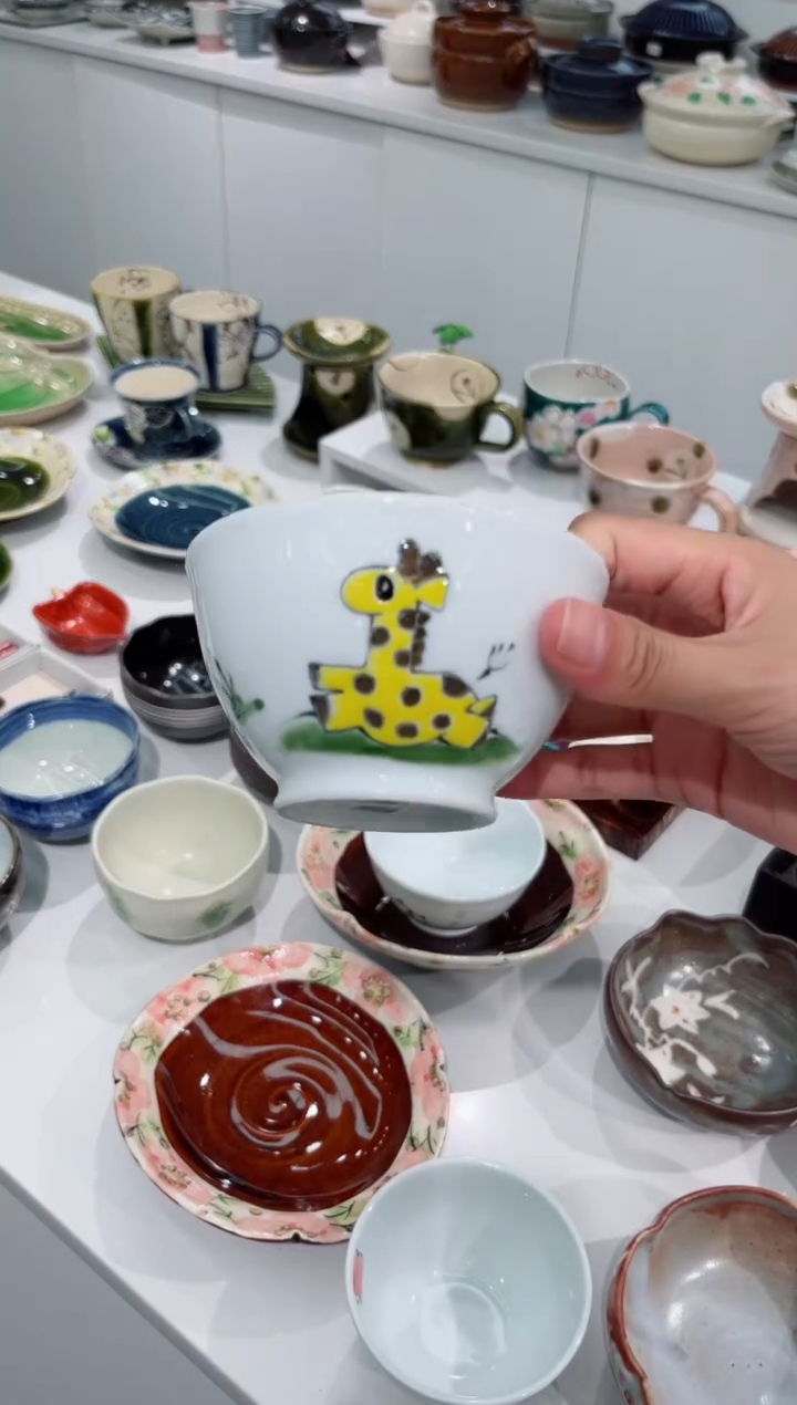 瓷片萌兽动物园饭碗（长颈鹿）