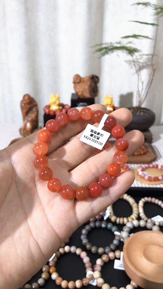 【闪购商品】南红玛瑙手串未镶嵌金钱宝