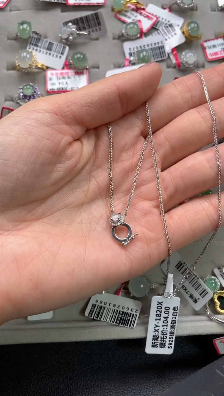 【闪购商品】翡翠戒指银S925镶嵌11111--2