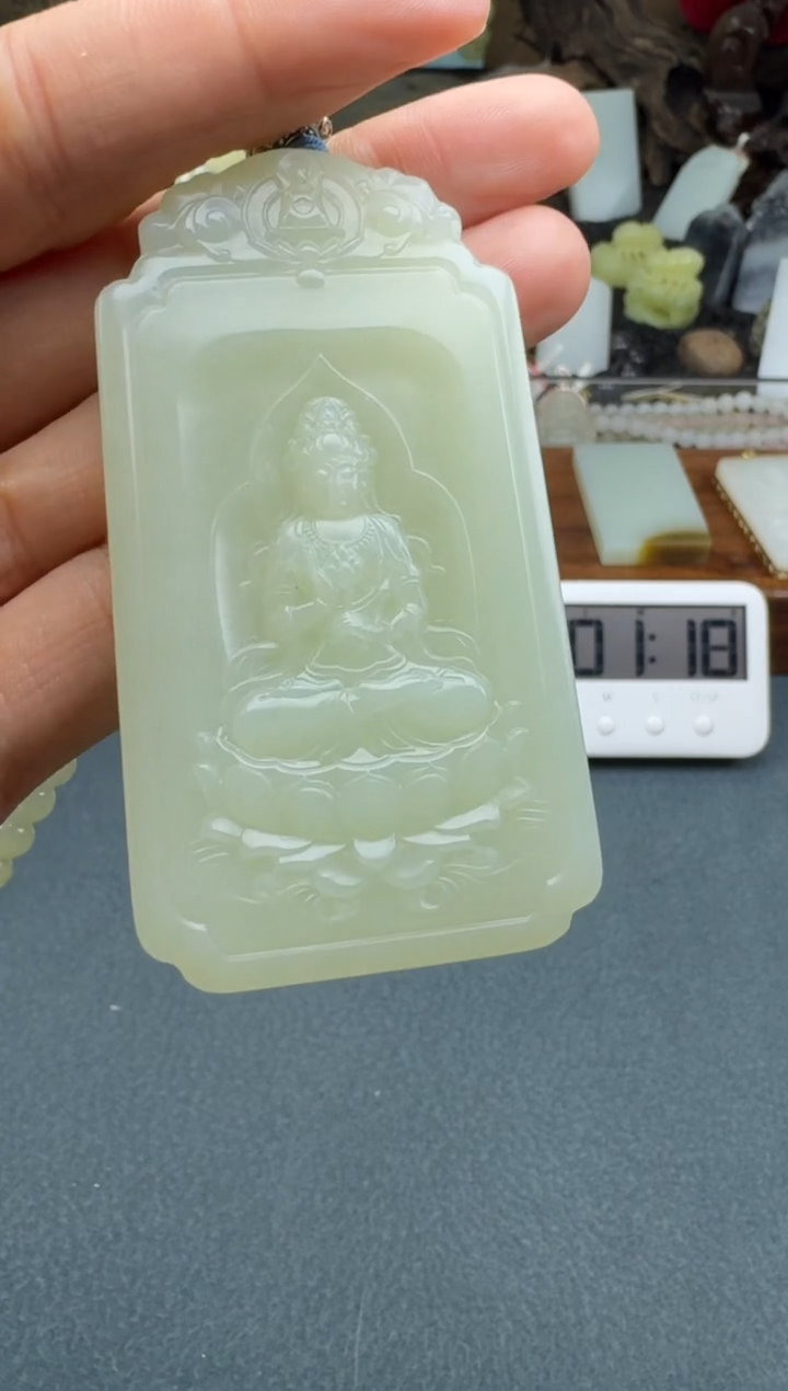 【闪购商品】和田玉颈饰未镶嵌开心