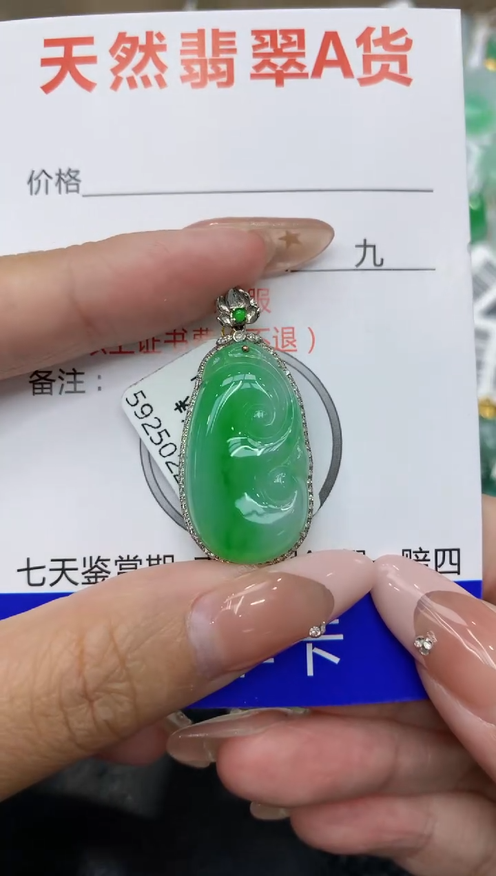 【闪购商品】翡翠颈饰18K金镶嵌111111111