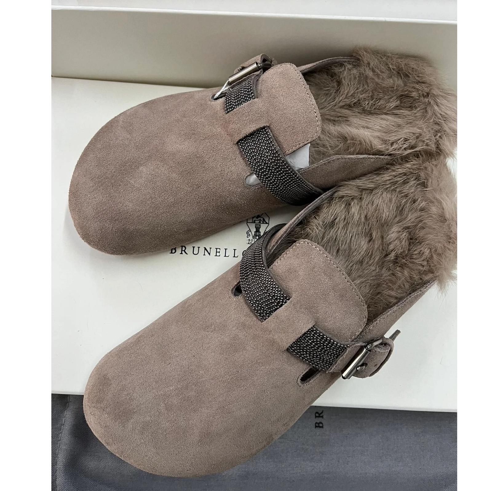 未使用 Hermes/爱马仕 （BC）灰色博肯 38