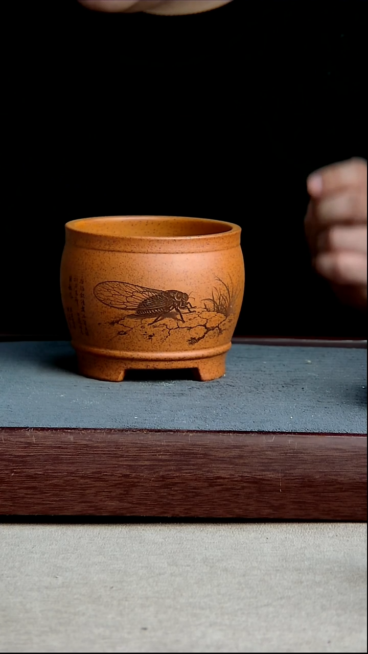 紫砂花盆10.5*9cm(内径尺寸)紫砂花盆