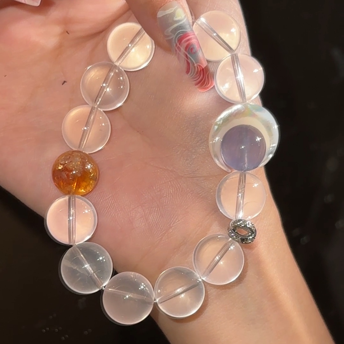 「美少女战士」六芒星光粉 黄塔晶 蓝萤石