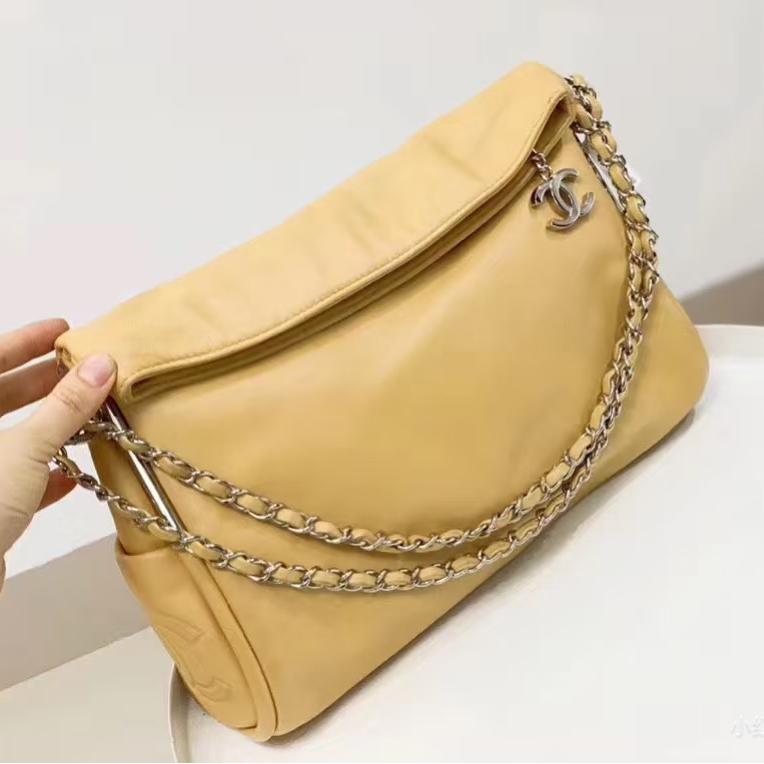 95新 Chanel/香奈儿 奶茶链条tote/98新/优选