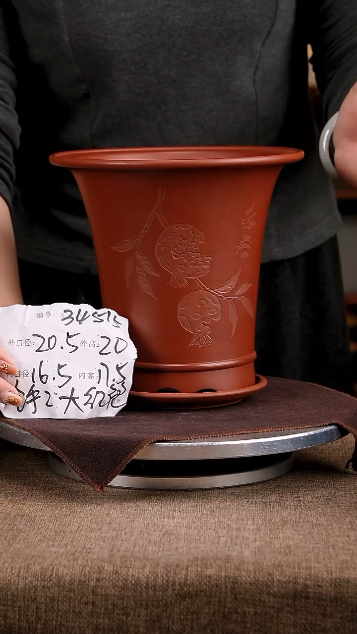 紫砂花盆花卉工艺34515+z