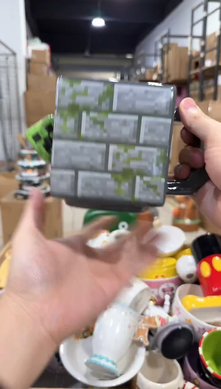 瓷片苦力怕苔石水杯