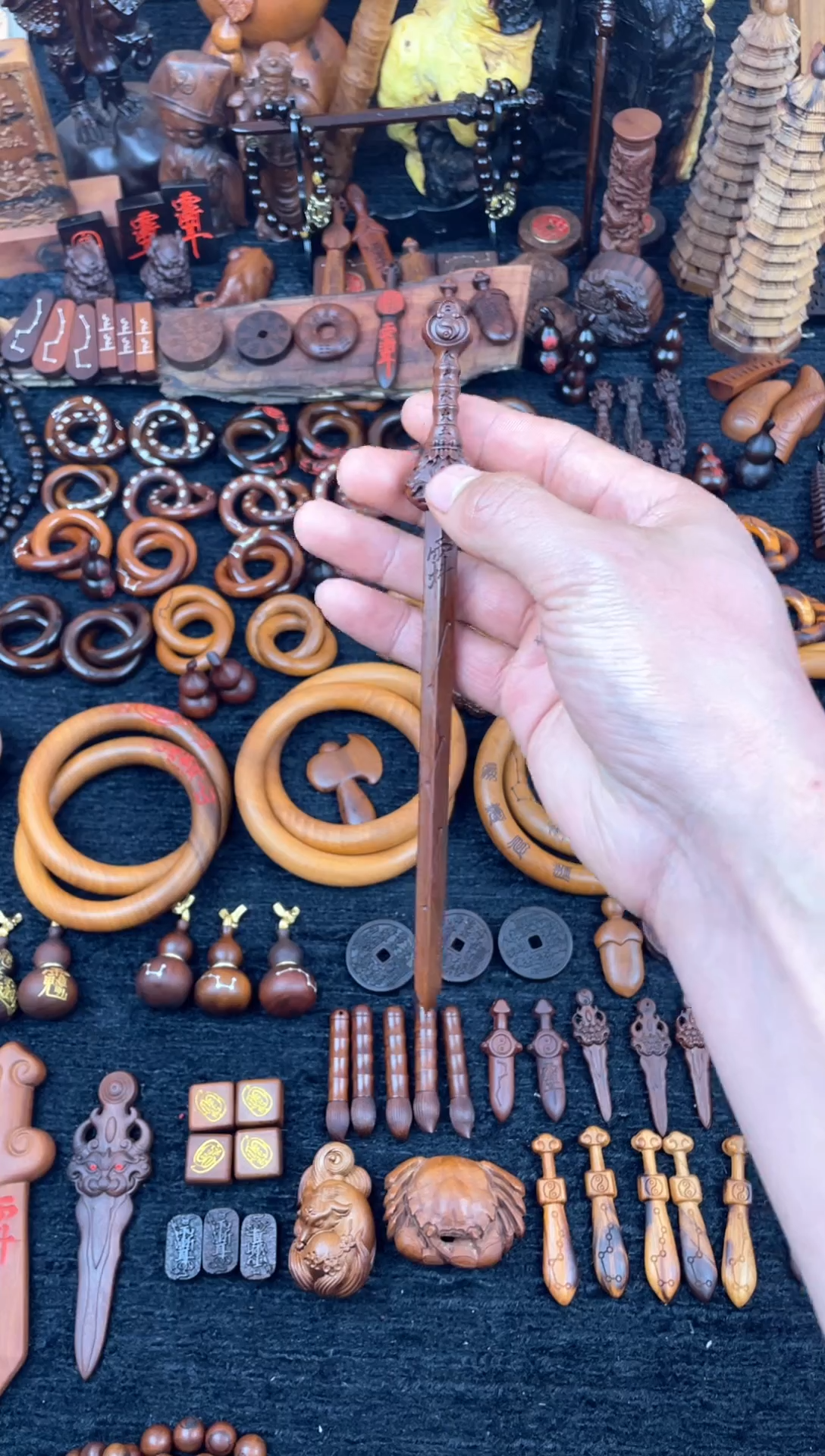 【闪购商品】枣木木雕枣木老料天师剑19公分