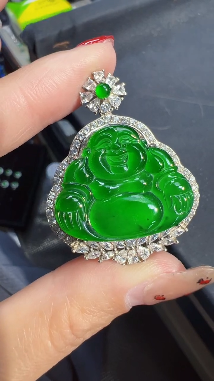 【闪购商品】定制翡翠未镶嵌佛公商品多样性发货1