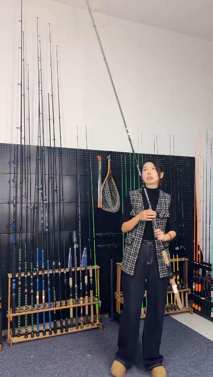 2.4m碳素银甲2.4米直柄（瑕疵尾货竿，没有售后，介意勿拍）