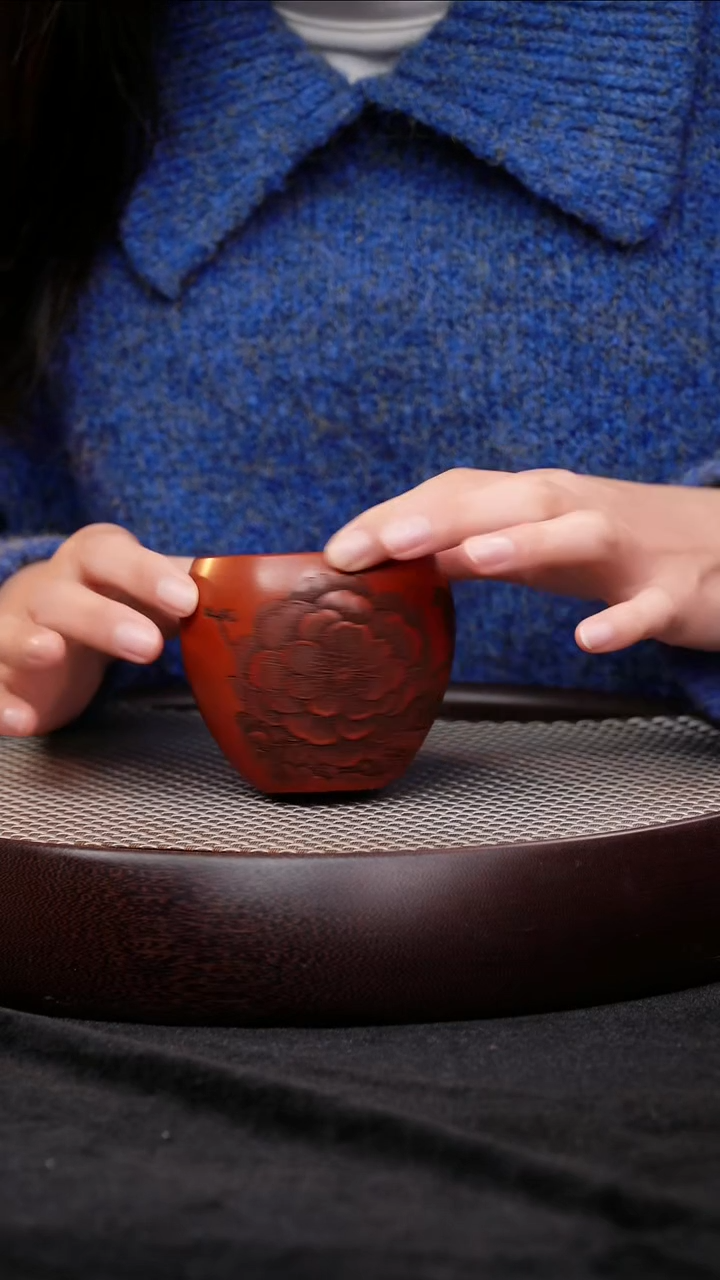 茶壶紫砂宜兴紫砂牡丹杯