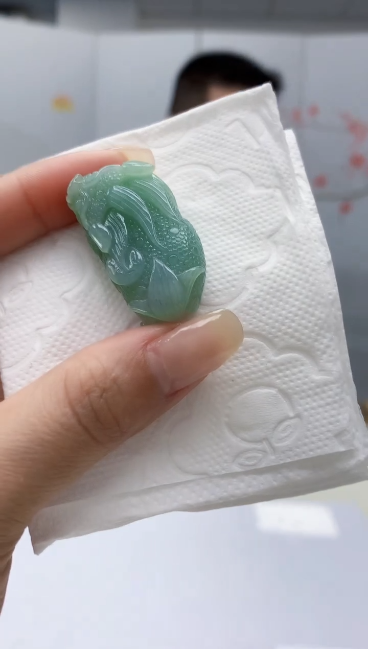 【闪购商品】定制翡翠未镶嵌3916lr毛货挂件59