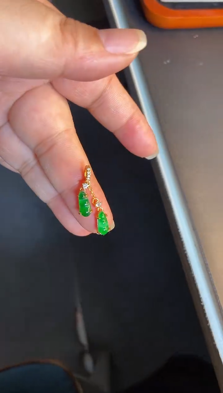 吊坠(不含链)银S925镶嵌翡翠1
