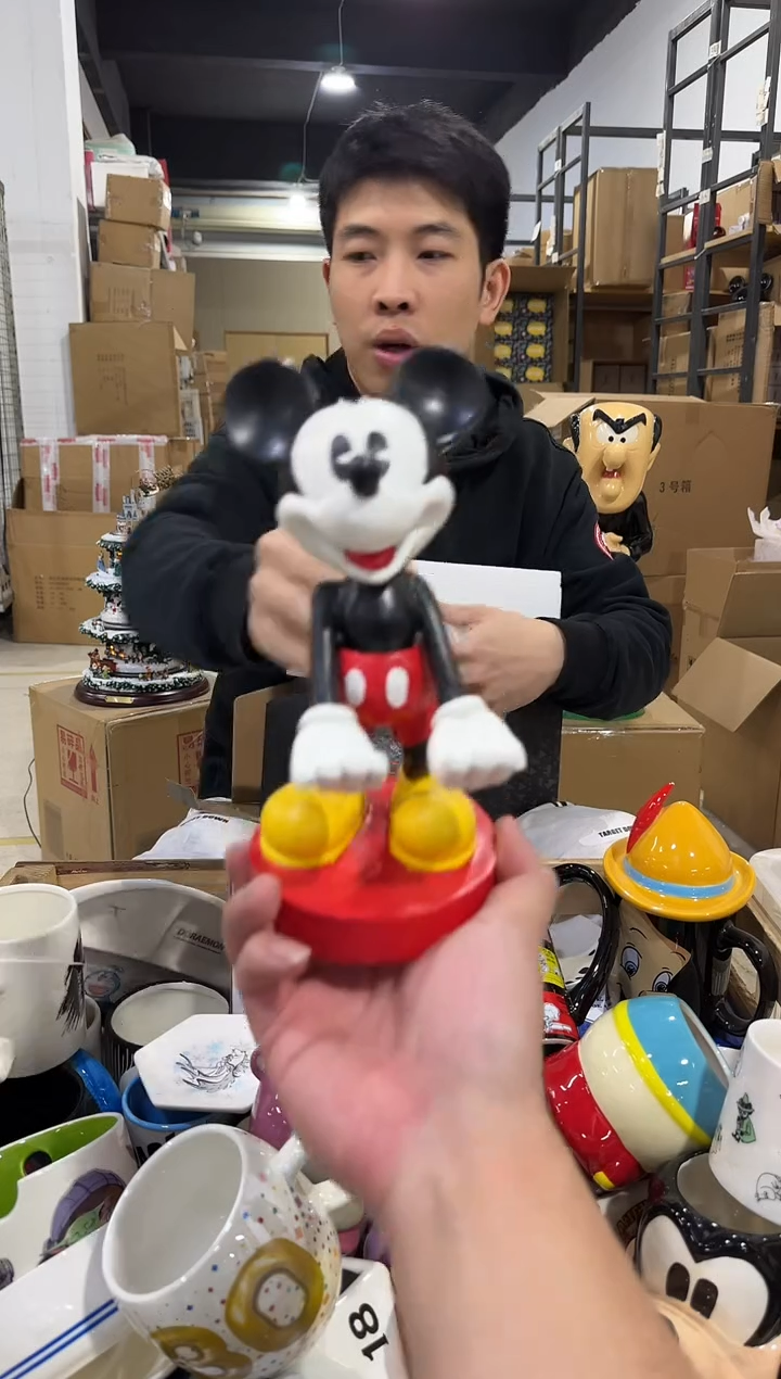 瓷片原盒米奇手机支架 