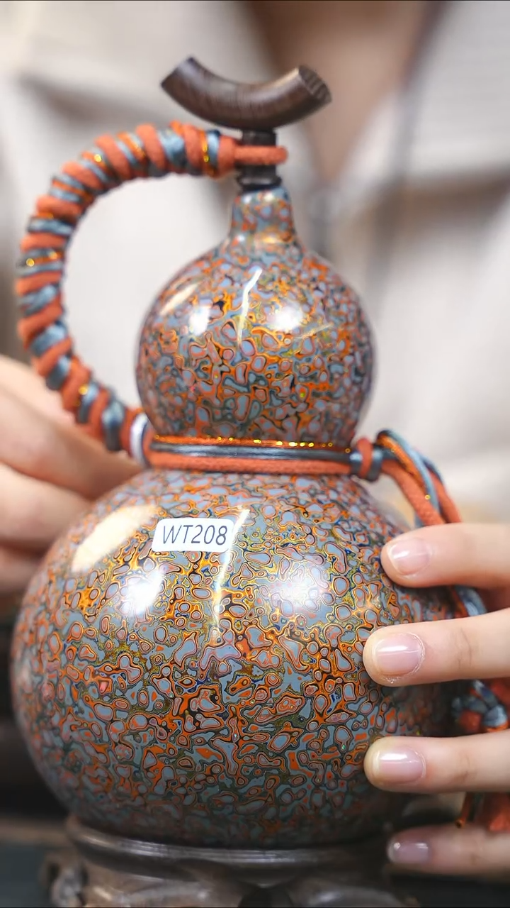 【闪购商品】WT208漆艺酒葫芦不包手串及旋转底座