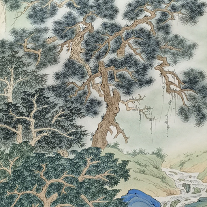 【辽拍】V250709-2-345《山水》（3.9平尺）纸本镜片 lj1211