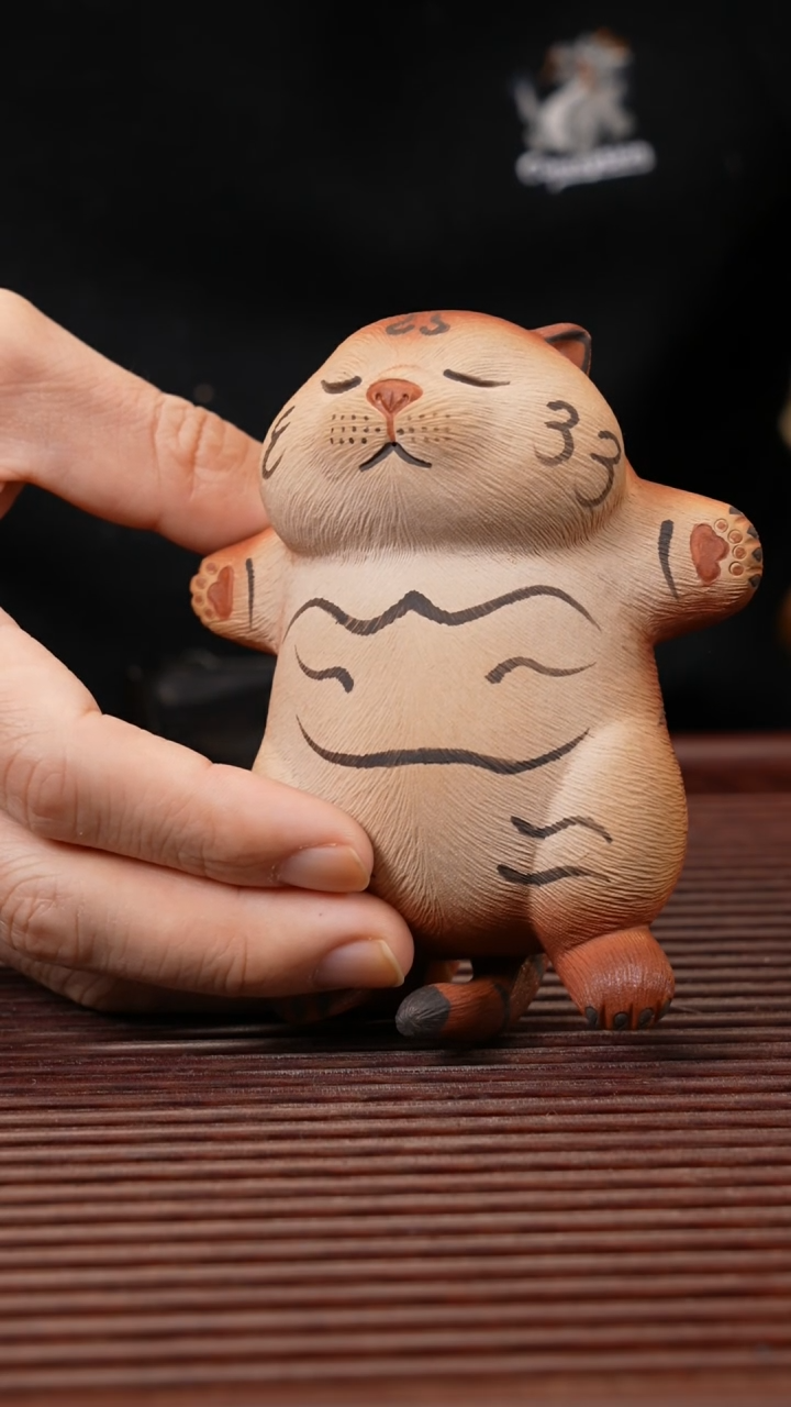 【闪购商品】紫砂茶宠躺平萌虎