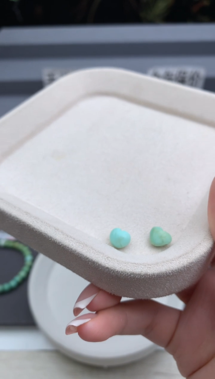 未镶嵌单珠一对南红玛瑙顺.E97