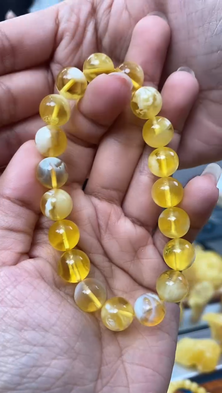 【闪购商品】琥珀裸石未镶嵌天然琥珀蜜蜡手串