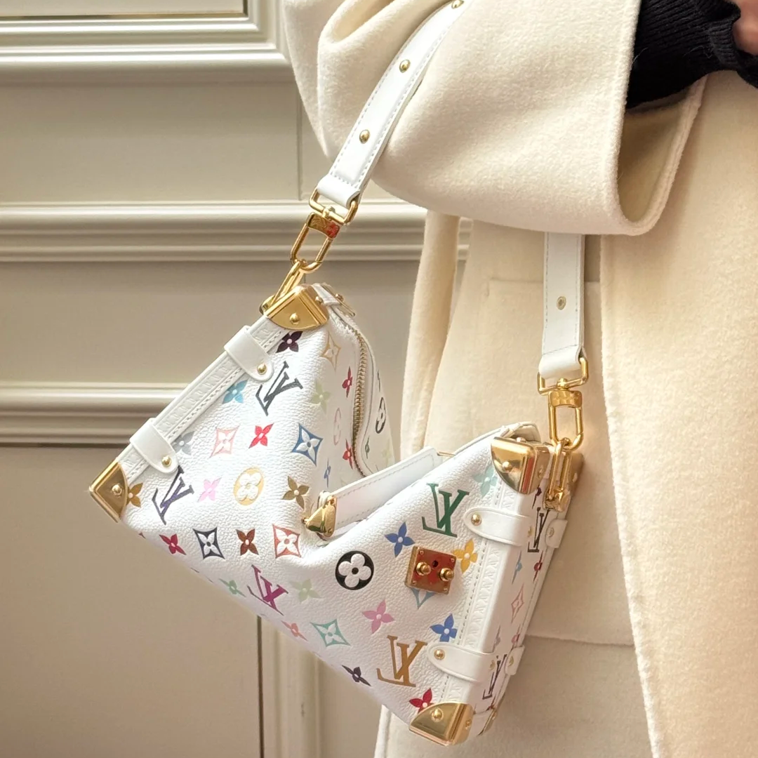 95新 LouisVuitton/路易威登 【小花念念】软盒子包 大号 24 芯片