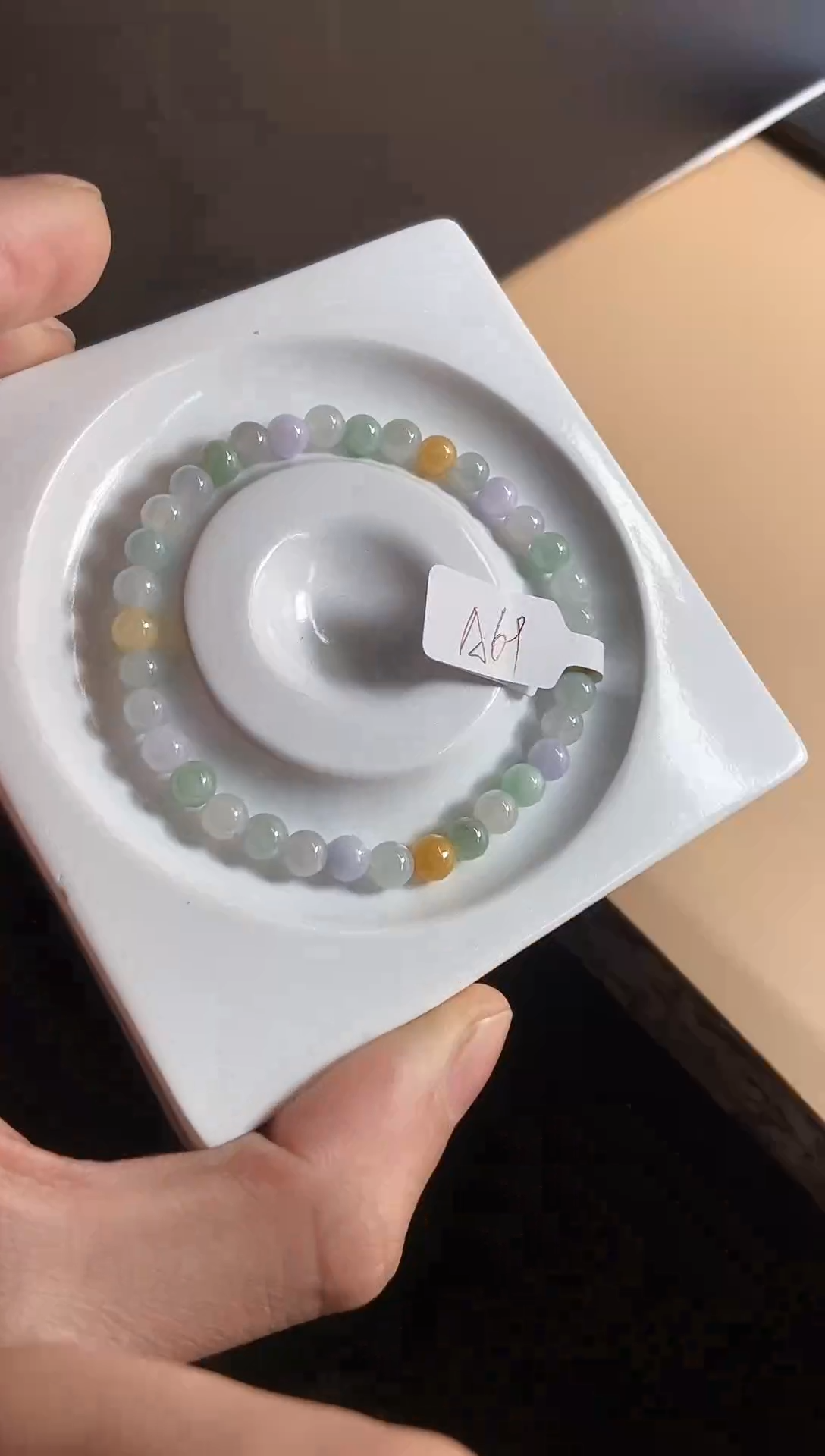 【闪购商品】翡翠手串未镶嵌天然翡翠A货手串A69