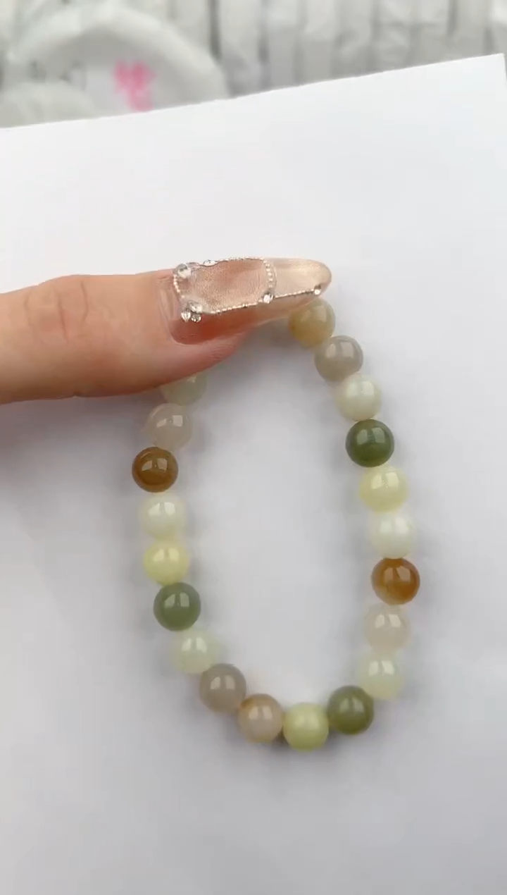 【闪购商品】和田玉手链未镶嵌1颜色微差无瑕疵