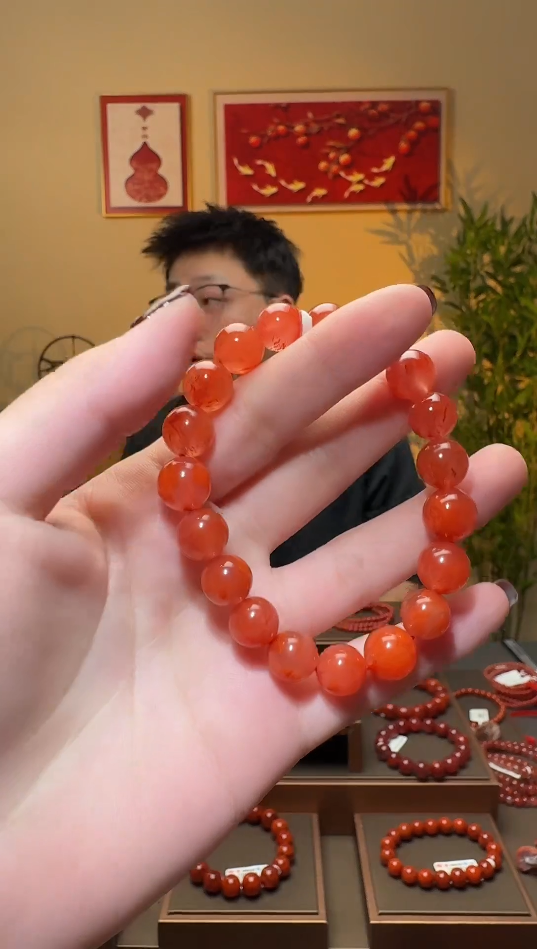 【闪购商品】南红玛瑙手串未镶嵌一条约10mm 多样性发货